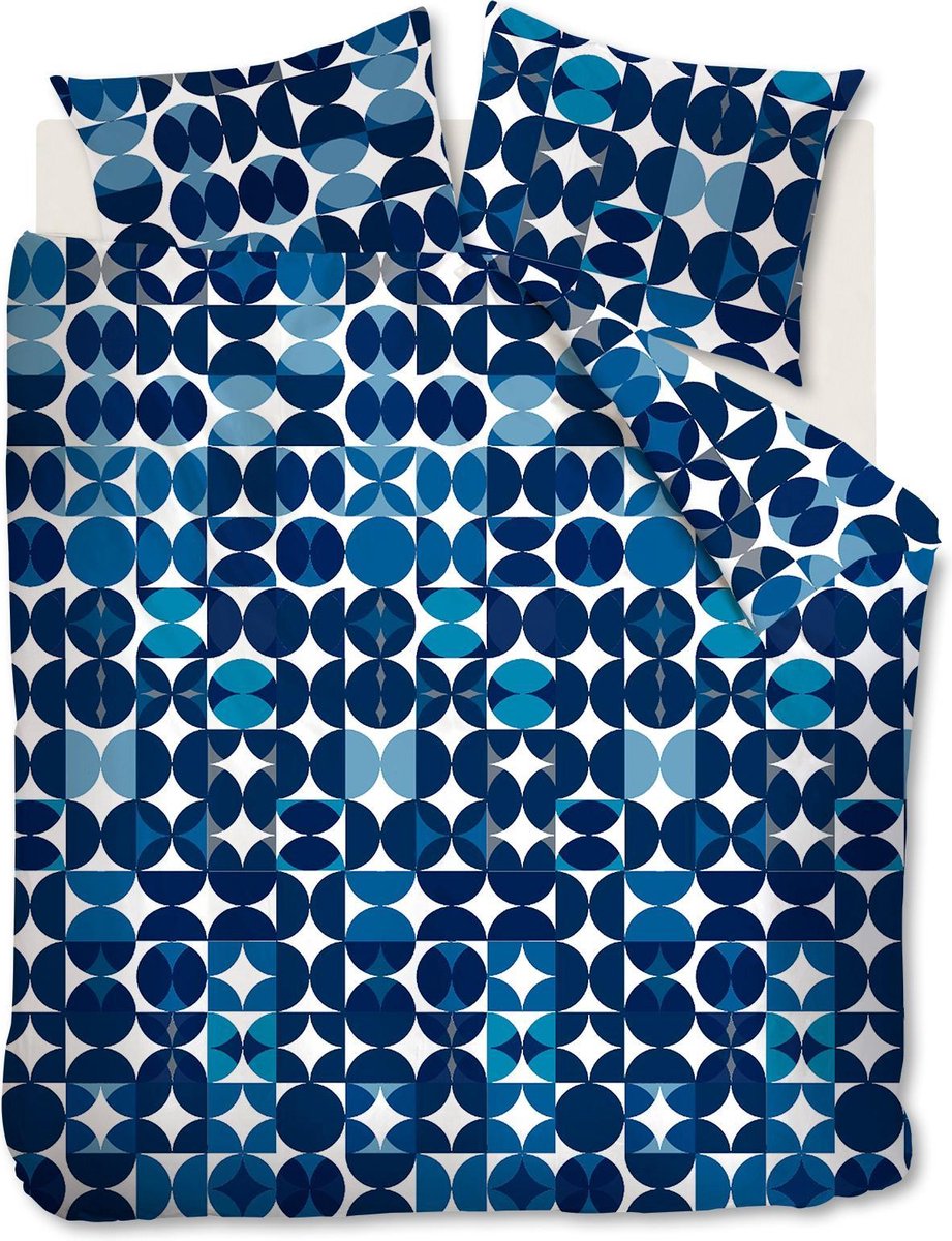 Beddinghouse Alster - Dekbedovertrek - Tweepersoons - 200x200/220 cm + 2 kussenslopen 60x70 cm - Blauw