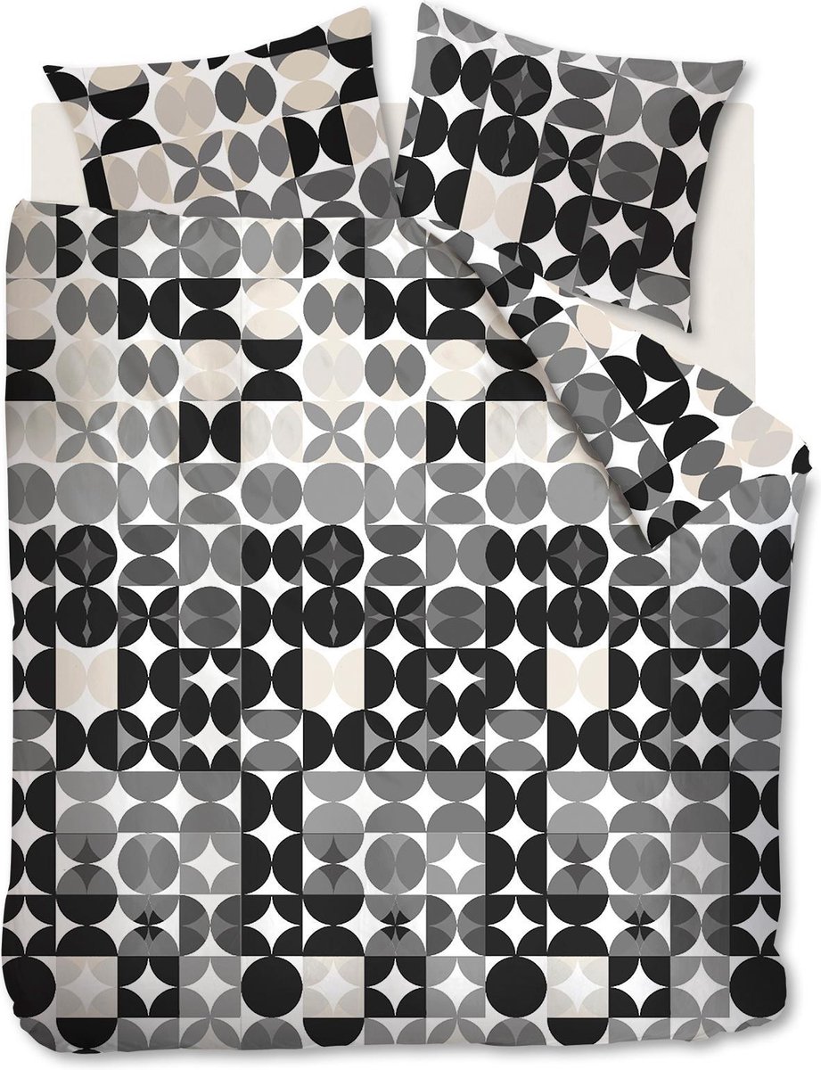 Beddinghouse Alster Dekbedovertrek - Tweepersoons - 200x200/220 cm - Black