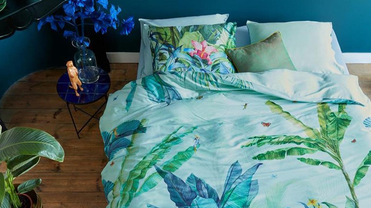 Beddinghouse Selva Dekbedovertrek - tweepersoons - 200x200/220 cm - Groen
