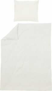 Meyco Home Uni dekbedovertrek eenpersoons - offwhite - 140x200/220cm