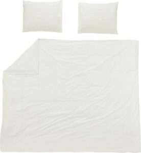 Meyco Home Uni dekbedovertrek tweepersoons - offwhite - 200x200/220cm