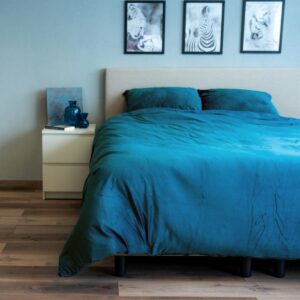 Beau Maison Velvet Dekbedovertrek Petrol Blauw 240 x 200/220 cm + 2 kussenslopen