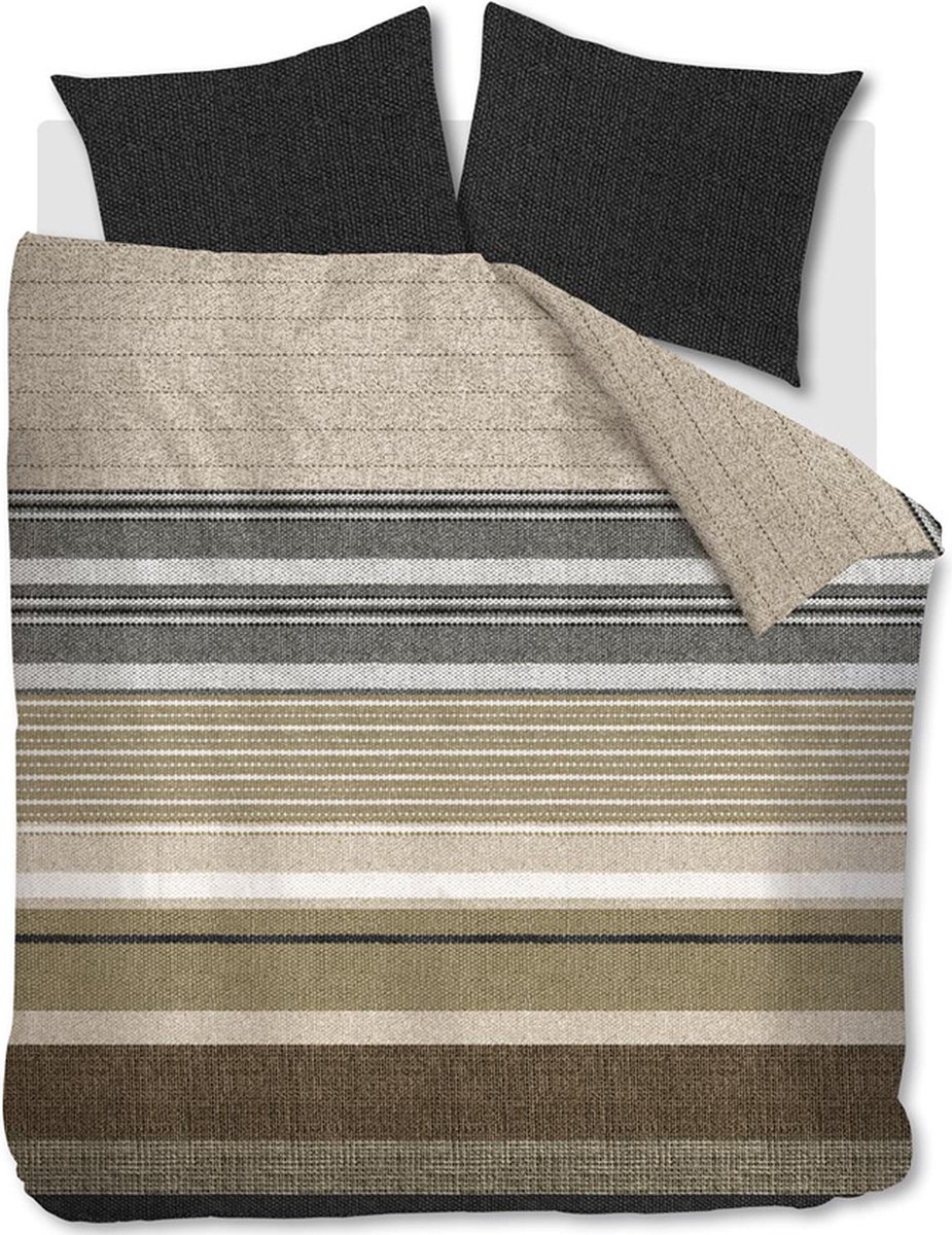 Beddinghouse Arvin Dekbedovertrek - Grijs - 240 x 200/220 cm + 2x 60 x 70 cm