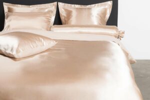 Ambianzz Bedding - Satijn Uni - Dekbedovertrek - Lits-jumeaux - 240x200/220 cm - Taupe