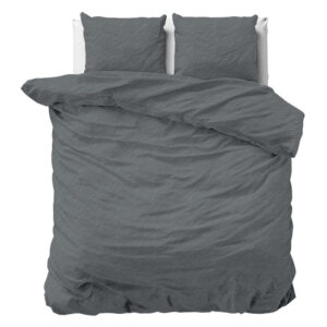 Dekbedovertrek Orion - Tweepersoons (200x220 cm) - Antraciet Microvezel - Dessin: Effen - Zensation - Dekbed-Discounter.nl