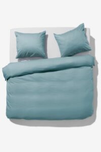 HEMA Dekbedovertrek 240x220 Hotel Katoen Percal Blauw (blauw)