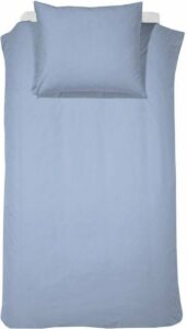 Hoogwaardige Percaline Katoen Eenpersoons Dekbedovertrek Uni Blauw | 140x200/220 | Zacht En Soepel | Topkwaliteit