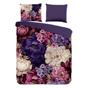Dekbedovertrek Triade - Lits-Jumeaux (240x220 cm) - Meerkleurig Microvezel - Dessin: Bloemen - Pure - Dekbed-Discounter.nl