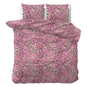 Dekbedovertrek Aida - Tweepersoons (200x200 cm) - Roze Microvezel - Dessin: - Sleeptime - Dekbed-Discounter.nl