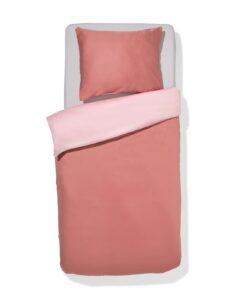 HEMA Dekbedovertrek 140x200/220cm Satijn Roze (roze)