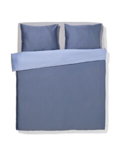 HEMA Dekbedovertrek 240x200/220cm Satijn Blauw (lichtblauw)