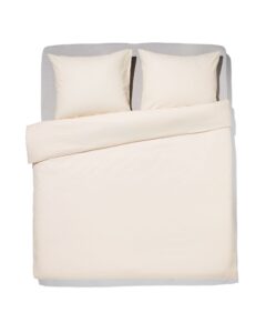 HEMA Dekbedovertrek Zacht Katoen 200x200/220 Grijs-beige (beige)