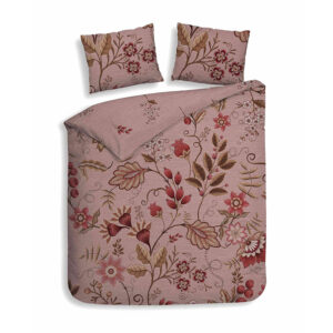 Dekbedovertrek Kodi - Lits-Jumeaux (240x220 cm) - / Roze Katoen - Dessin: Bloemen - Heckett Lane - Dekbed-Discounter.nl