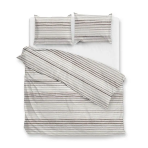 Dekbedovertrek Pia - (x240 cm) - Bruin/ Beige Flanel - Dessin: Patroon - Zo!Home - Dekbed-Discounter.nl