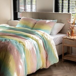 Dekbedovertrek Teddy Fleece - Lits-Jumeaux (240x220 cm) - Meerkleurig Microvezel - Dessin: Patroon - Luna Bedding - Dekbed-Discounter.nl