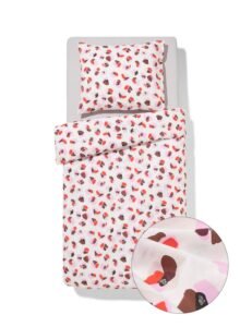 Dekbedovertrek Gebloemd Roze – katoen – 140 x 200 / 140 x 220