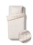 Dekbedovertrek Geruit Beige 140 x 200 / 140 x 220