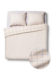 Dekbedovertrek Geruit Beige 240 x 200 / 240 x 220