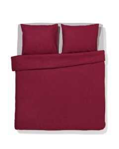 Dekbedovertrek Effen Rood – katoen – 240 x 200 / 240 x 220