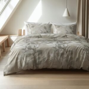 Dekbedovertrek Gestreept – Grijs,Antraciet,Meerkleurig – Flanel – 240 x 220